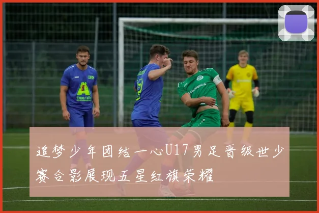 追梦少年团结一心U17男足晋级世少赛合影展现五星红旗荣耀